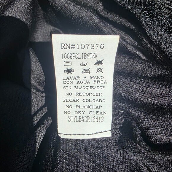 AVAILABLE by ANGELA FASHION Dress Sze M Black sequins homecoming holidays formal - Picture 8 of 8